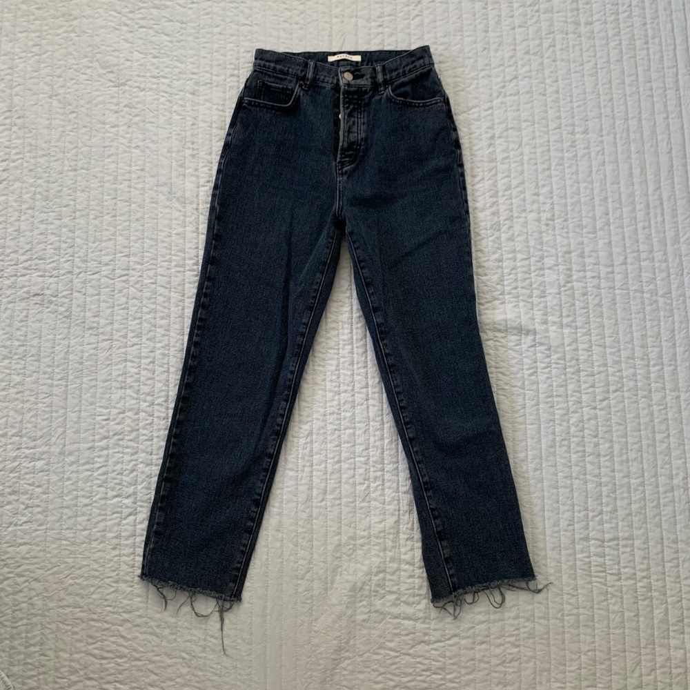 PacSun High Rise Straight Leg Jeans Dark Wash